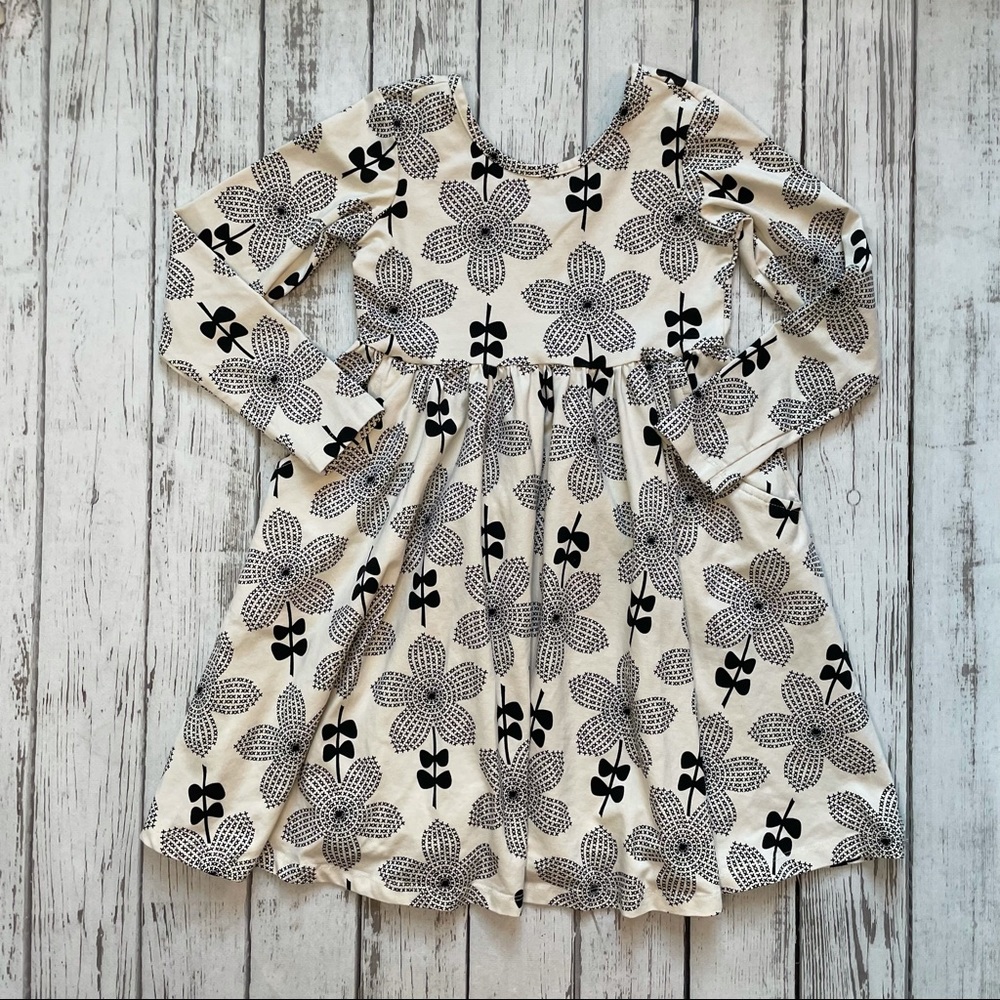 Hanna Andersson Ecru Skater Dress